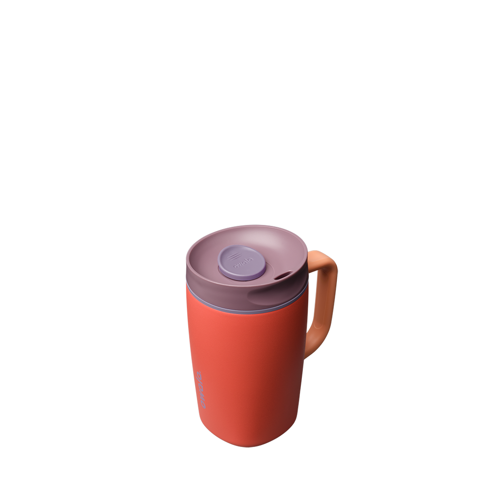 SmoothSip® Slider with Handle - Peach of Mind / 24oz / Stainless Steel
