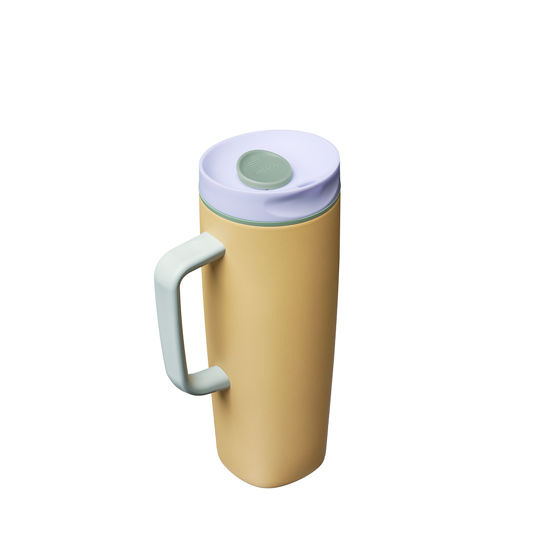 SmoothSip® Slider with Handle - Peach of Mind / 24oz / Stainless Steel