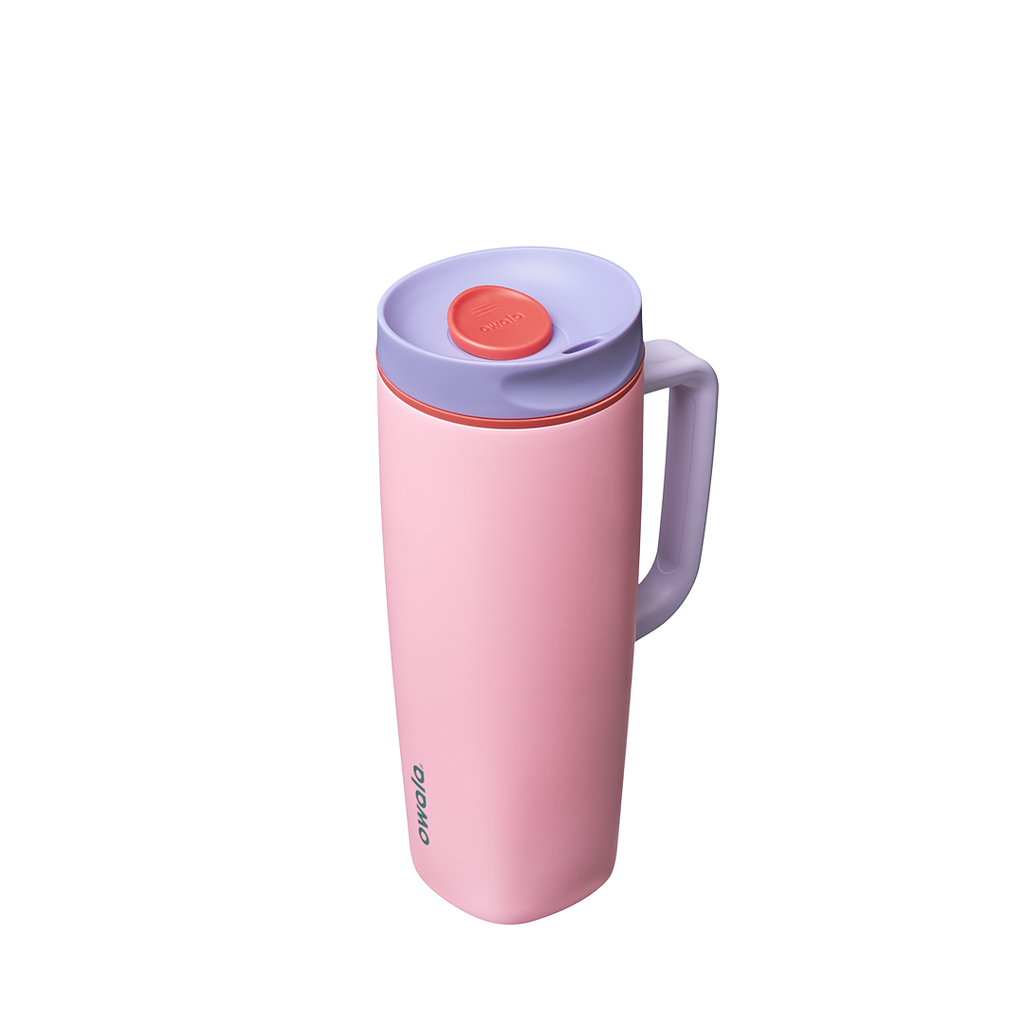 SmoothSip® Slider with Handle - Peach of Mind / 24oz / Stainless Steel
