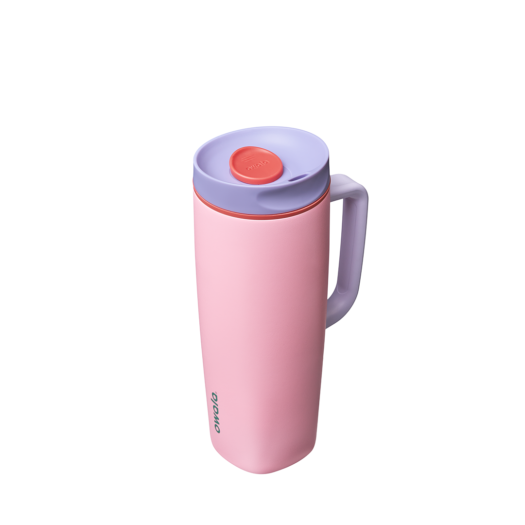 SmoothSip® Slider with Handle - Peach of Mind / 24oz / Stainless Steel